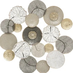 atmosphera Lienzos Y Cuadros Decorativos|Estilo Contemporaneo>Decoración De Pared Leana Metal 80x80Cm