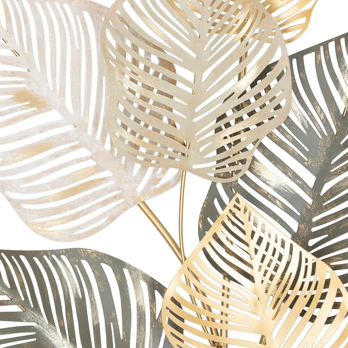 atmosphera Lienzos Y Cuadros Decorativos>Decoración de pared NADIA hojas metal