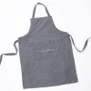 Delantales, Asas Y Paños>Delantal de cocina con frase gris oscuro 60x80cm