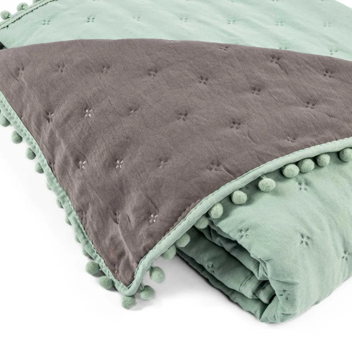 atmosphera4kids Téxtil>Edredón Bear Verde/Gris 140x220Cm