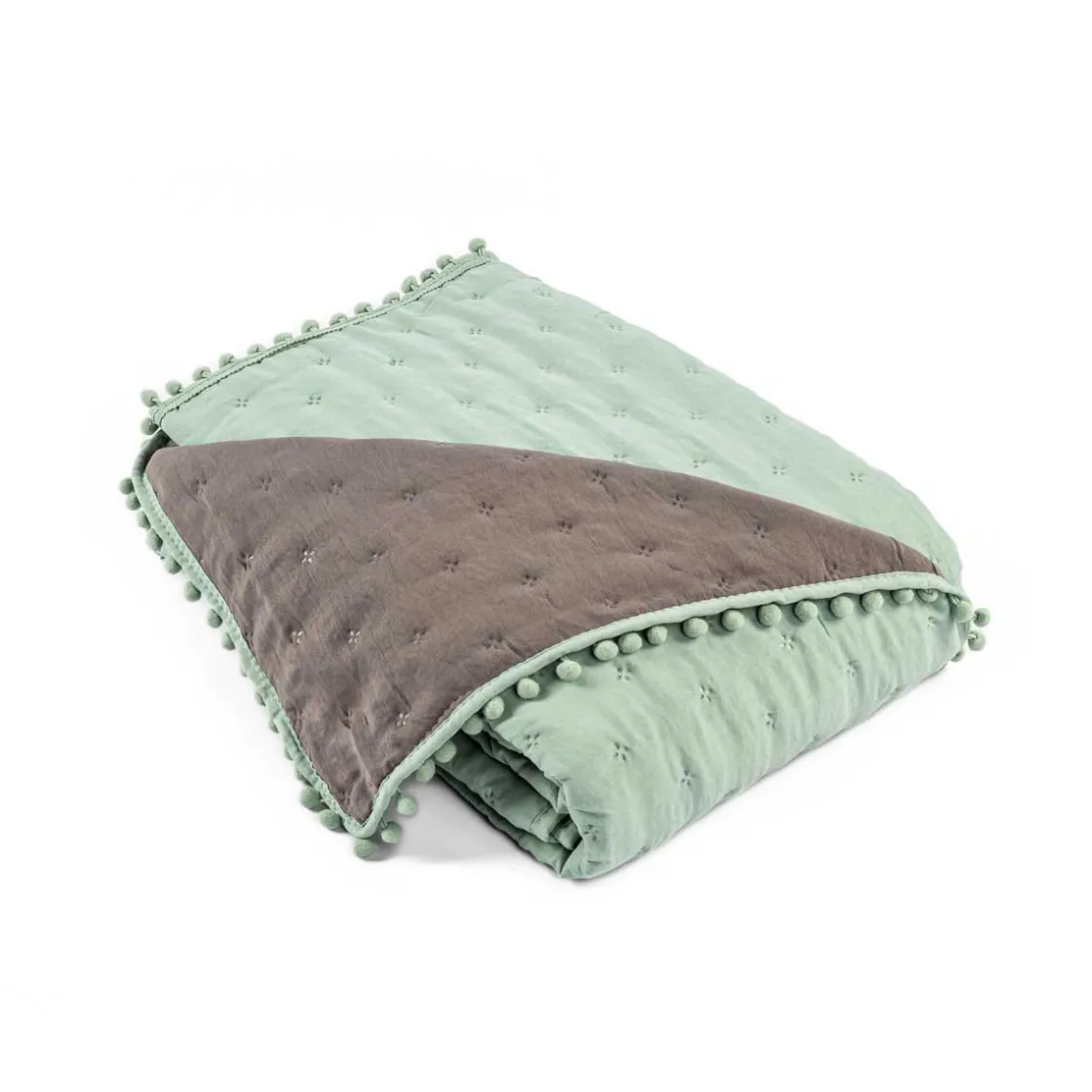 atmosphera4kids Téxtil>Edredón Bear Verde/Gris 140x220Cm