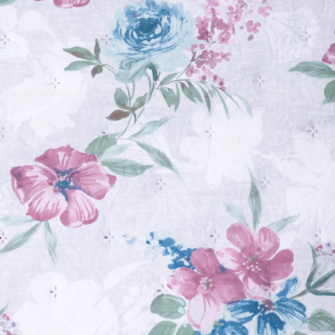 Edredones Y Colchas>Edredón flores ALBA 250x270cm