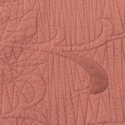 Edredones Y Colchas>Edredón rosa viejo con encaje 220x240cm