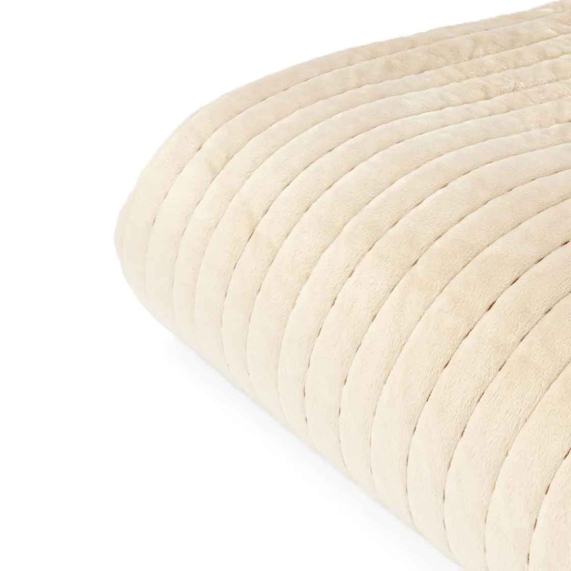atmosphera Edredones Y Colchas>Edredón Velvet Marfil 220x240Cm