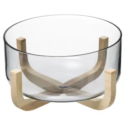 Cuencos, Fuentes Y Ensaladeras>Ensaladera Arha C/Soporte De Madera 24Cm