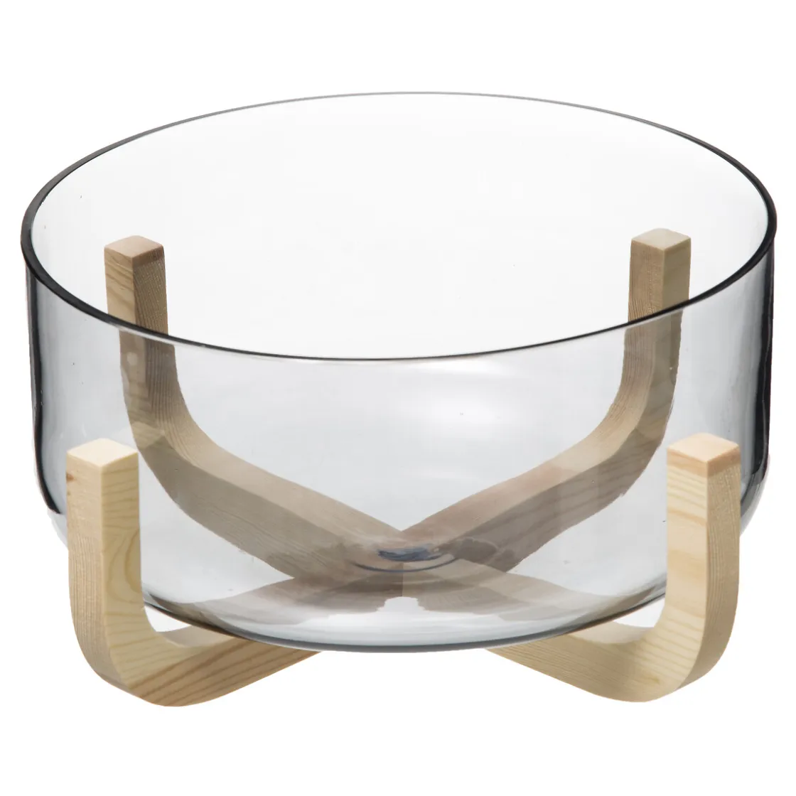 Cuencos, Fuentes Y Ensaladeras>Ensaladera Arha C/Soporte De Madera 24Cm