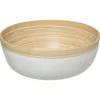 Cuencos, Fuentes Y Ensaladeras>Ensaladera De Bambú Modern Blanca 30Cm