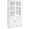 atmosphera Estantes Y Cómodas|Estilo Rústico>Escaparate OLIBIA blanco de mdf c/4 puertas 190cm