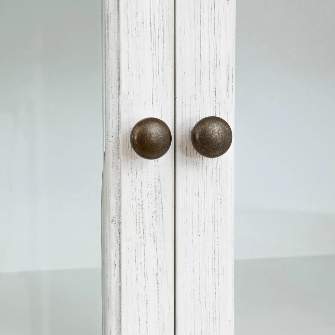 atmosphera Estantes Y Cómodas|Estilo Rústico>Escaparate OLIBIA blanco de mdf c/4 puertas 190cm