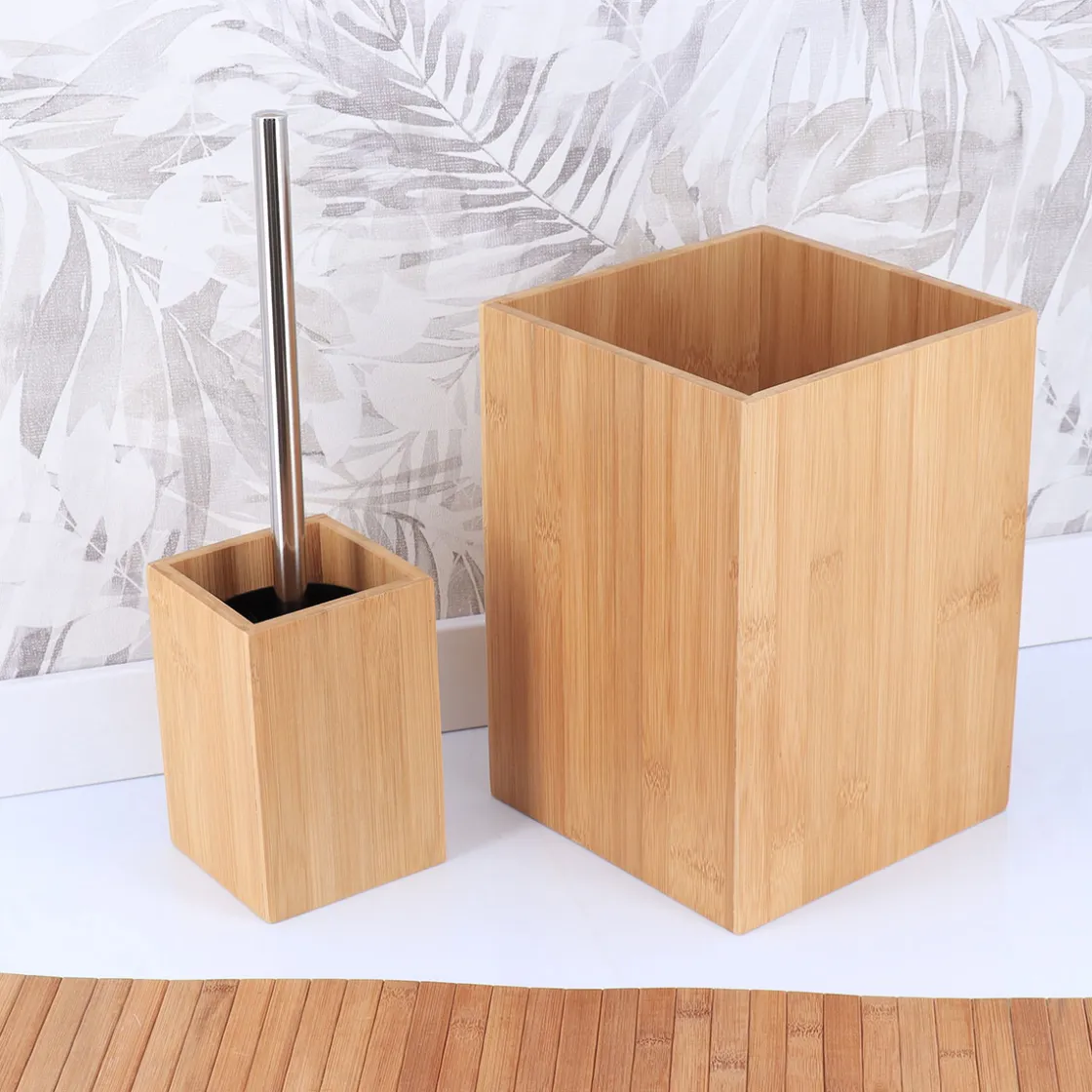 Soportes Papel Higiénico Y Portarrollos>Escobilla De Baño De Bambú