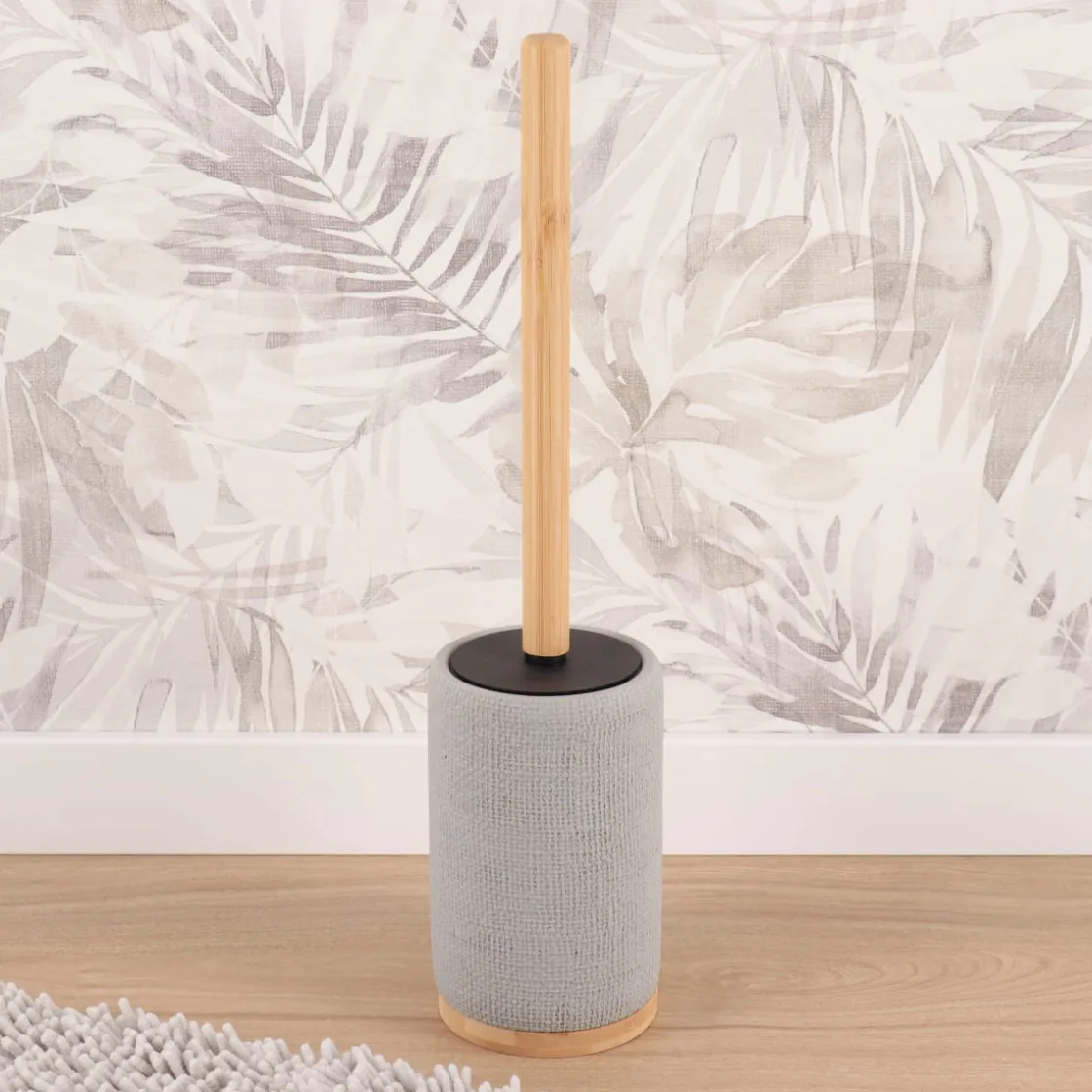 Soportes Papel Higiénico Y Portarrollos>Escobilla De Baño Efecto Red Gris