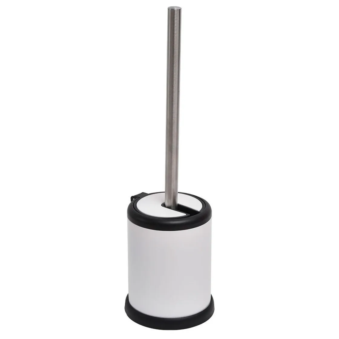 Soportes Papel Higiénico Y Portarrollos>Escobilla De Baño Metal C/Tapa Abatible