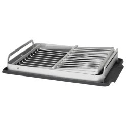 5five Encimera Y Lavavajillas>Escurreplatos plegable gris de aluminio