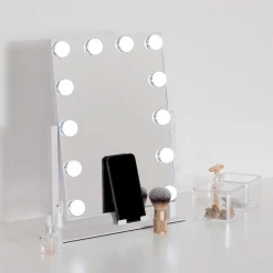 5five Espejos>Espejo de baño blanco con luz led 43cm
