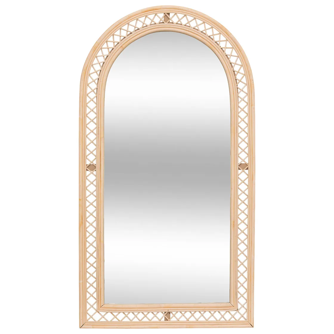 atmosphera Espejos>Espejo de pared ANAHI de rattan 87x47cm
