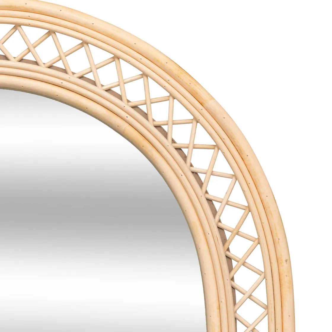 atmosphera Espejos>Espejo de pared ANAHI de rattan 87x47cm