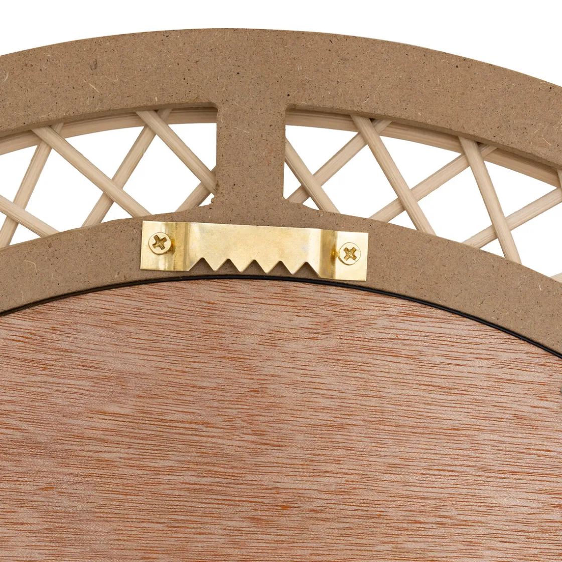 atmosphera Espejos>Espejo de pared ANAHI de rattan 87x47cm