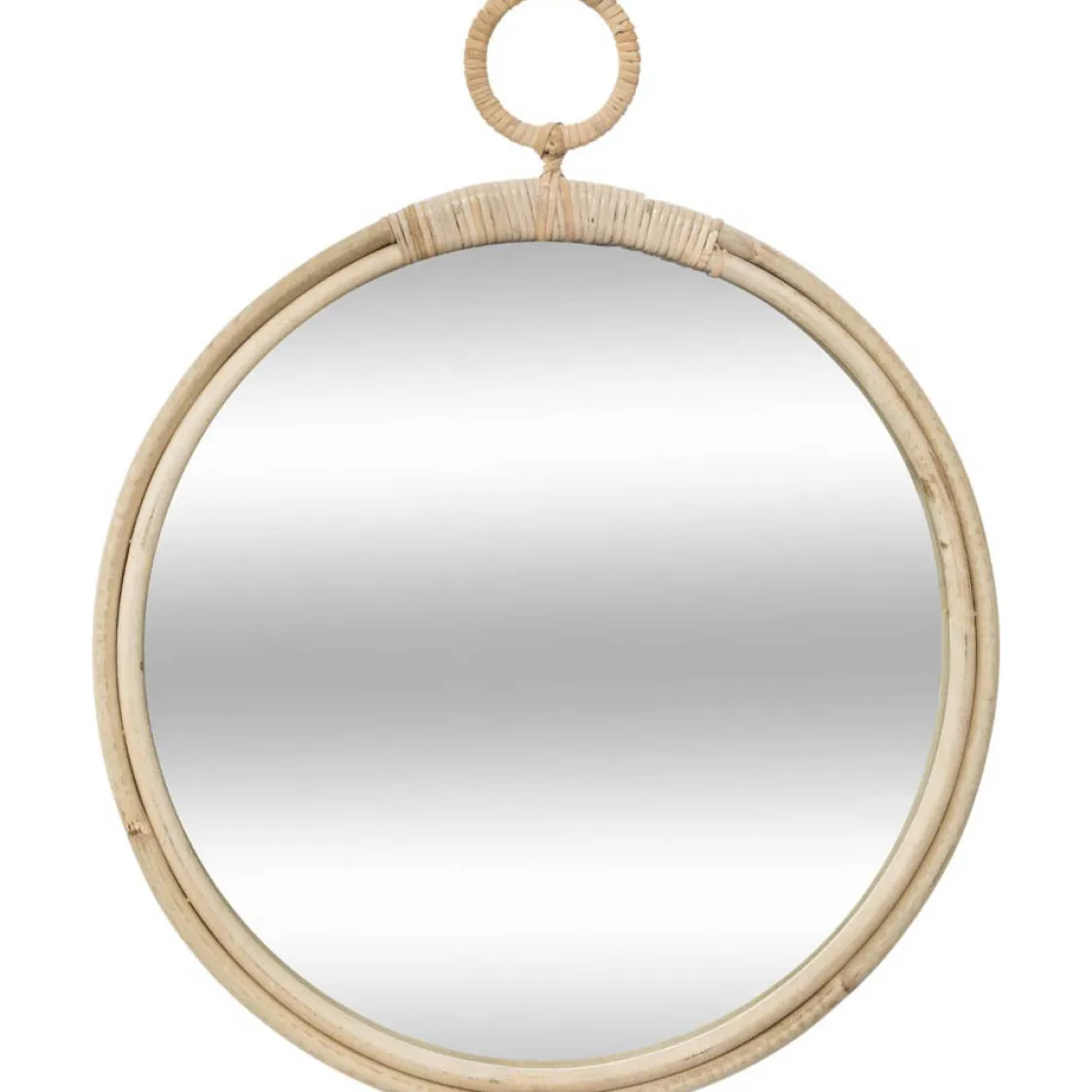 atmosphera Espejos>Espejo De Pared Beige De Ratán 38Cm