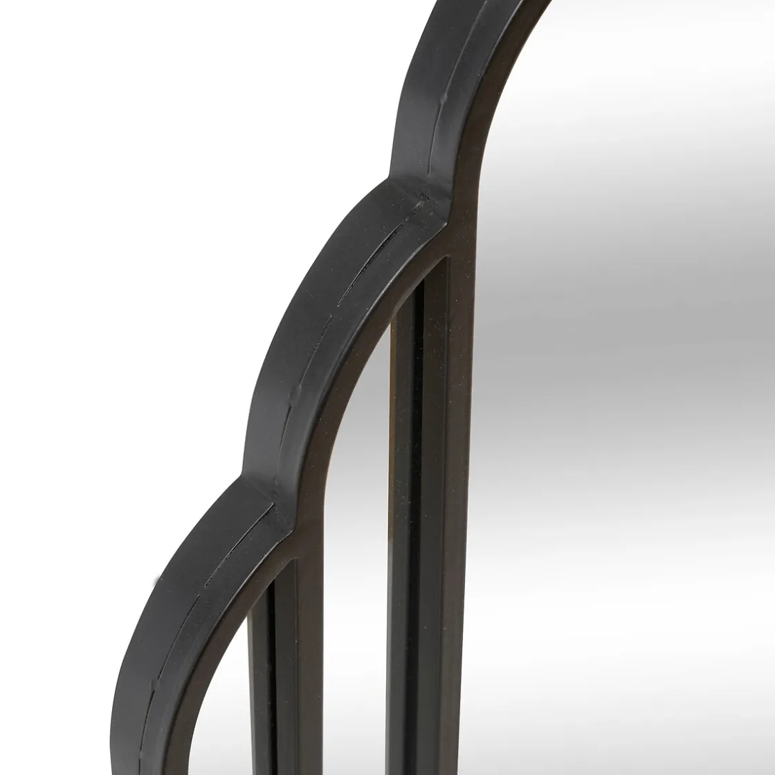 atmosphera Espejos>Espejo de pared BENEDITA negro 100x50cm
