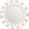 atmosphera Espejos>Espejo De Pared De Algodón Beige 56Cm