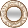 atmosphera Espejos|Estilo Oriental>Espejo De Pared Espiral De Bambú 72Cm