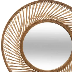 atmosphera Espejos|Estilo Oriental>Espejo De Pared Espiral De Bambú 72Cm