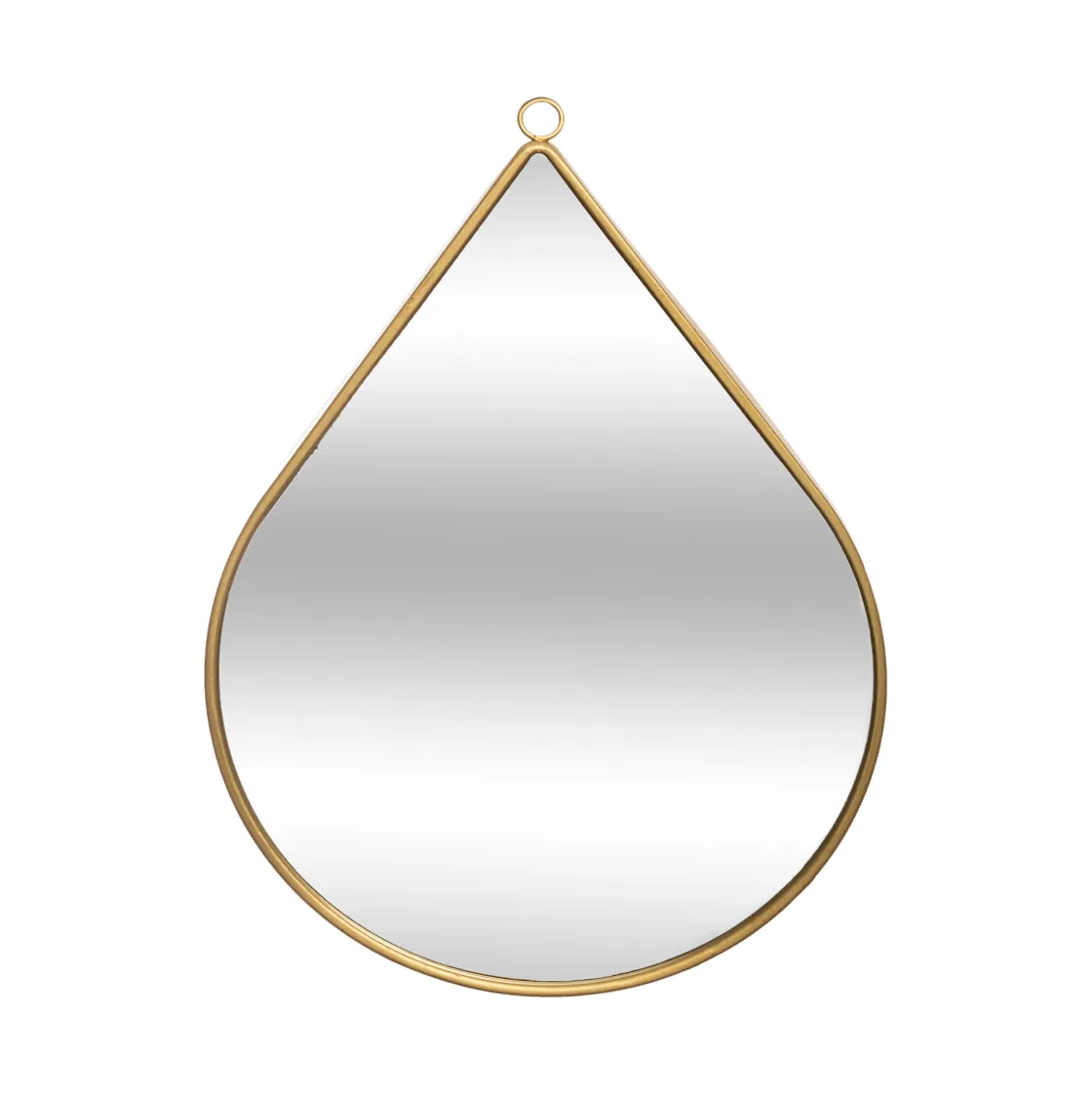 atmosphera Espejos>Espejo De Pared Gota Metal Mdf 21x29Cm