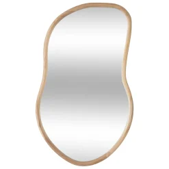 atmosphera Espejos>Espejo de pared ORGA beige de mdf 75cm