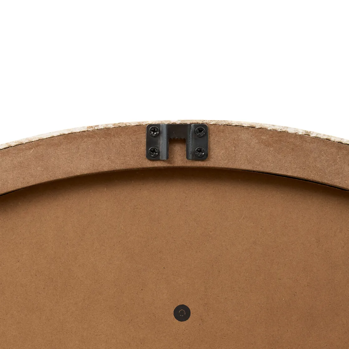 atmosphera Espejos>Espejo de pared redondo ANAYA beige 78cm