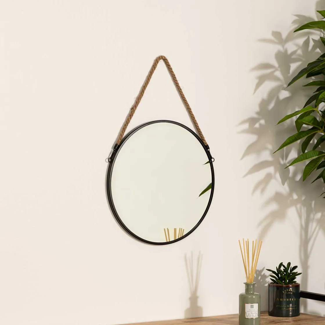 atmosphera Espejos>Espejo de pared redondo metal 38Cm
