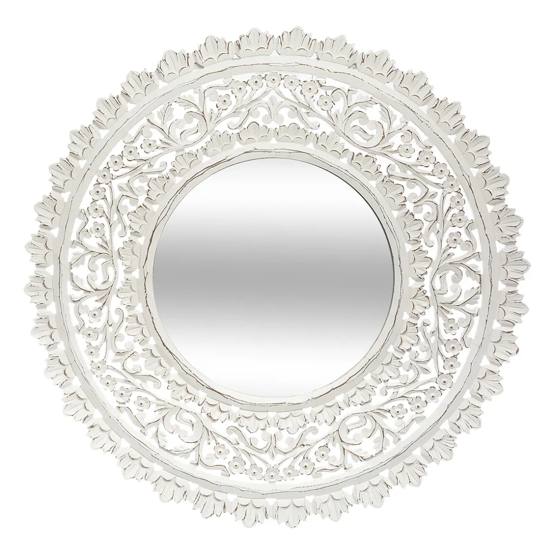 5five Espejos>Espejo De Pared Ritual Mdf Blanco 90Cm