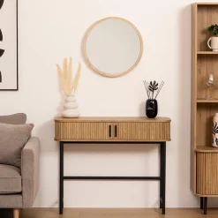 atmosphera Espejos>Espejo De Pared Scandinave Madera 50Cm