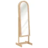 atmosphera Espejos>Espejo De Pie Beige Con Joyero