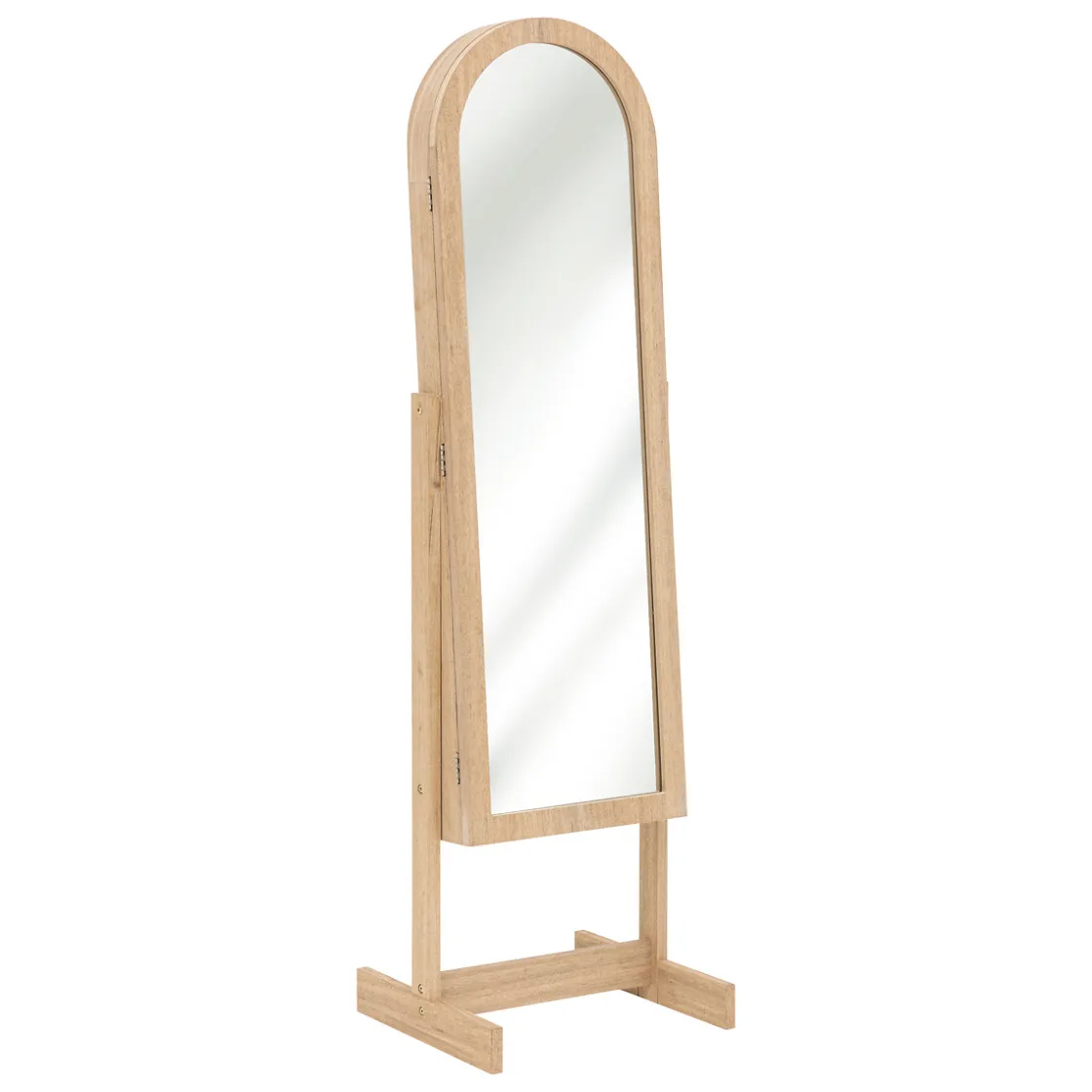 atmosphera Espejos>Espejo De Pie Beige Con Joyero