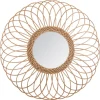 atmosphera Espejos|Estilo Rústico>Espejo Decorativo Rosácea Beige 58Cm
