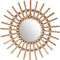 atmosphera Espejos|Estilo Oriental>Espejo Decorativo Sol De Ratán 30Cm