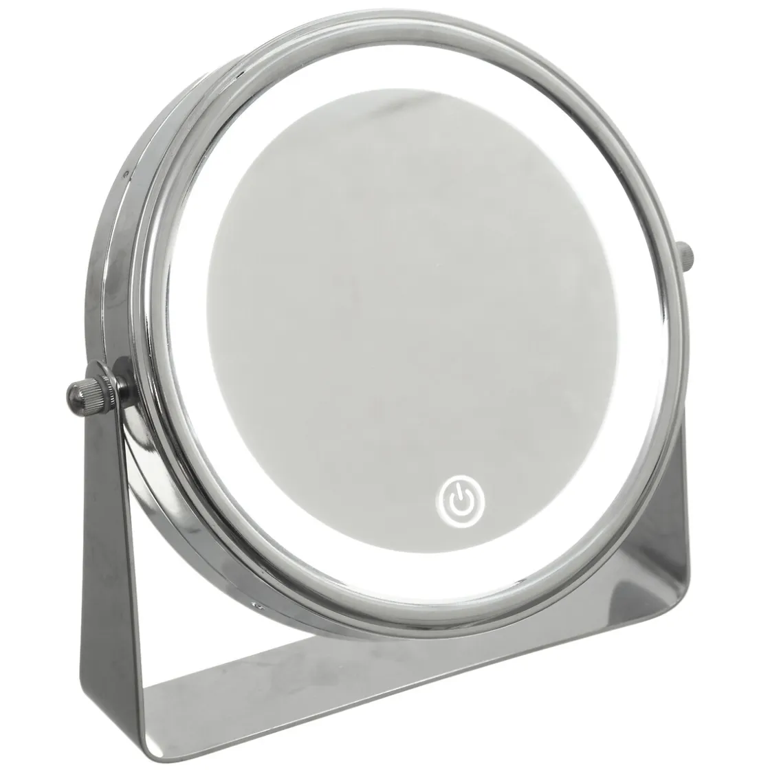 5five Espejos>Espejo Giratorio De Metal C/Led 19Cm