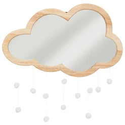 atmosphera4kids Accesorios Decorativos>Espejo Nube Con Pompones