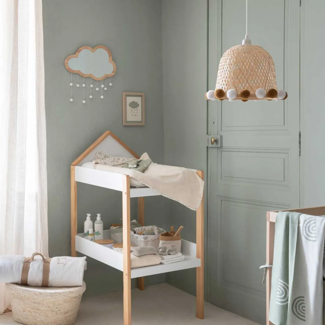 atmosphera4kids Accesorios Decorativos>Espejo Nube Con Pompones