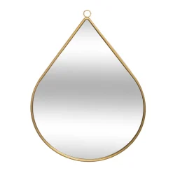 atmosphera Espejos>Espejo Pared Gota Metal Mdf 28x39Cm