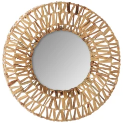 atmosphera Espejos>Espejo Pared Terre Beige 45Cm Ref.16697