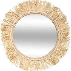 atmosphera4kids Accesorios Decorativos>Espejo Sweet Safari De Rafia 22.5Cm