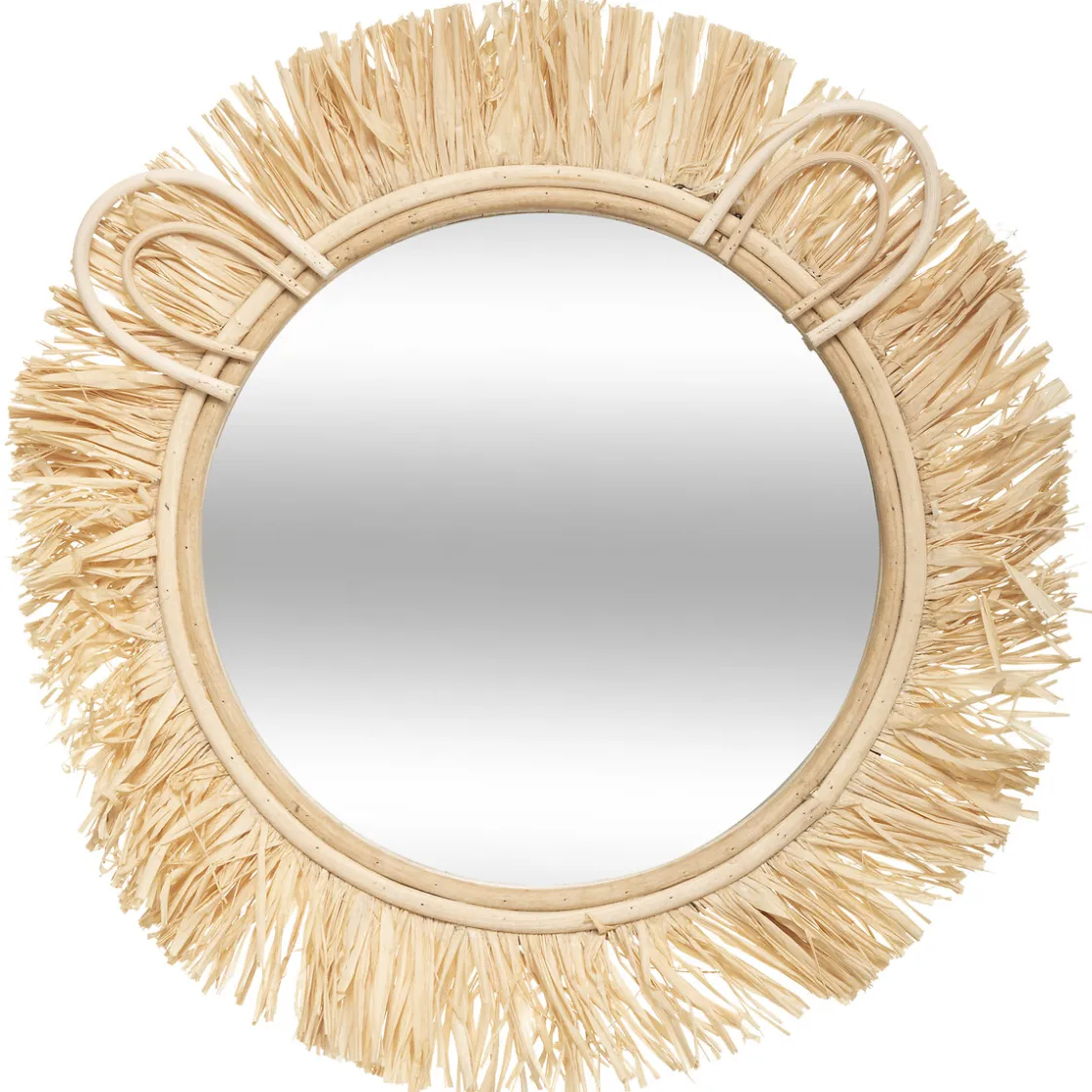 atmosphera4kids Accesorios Decorativos>Espejo Sweet Safari De Rafia 22.5Cm