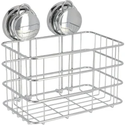 Accesorios De Baño>Estante De Baño Aluminio C/Ventosa