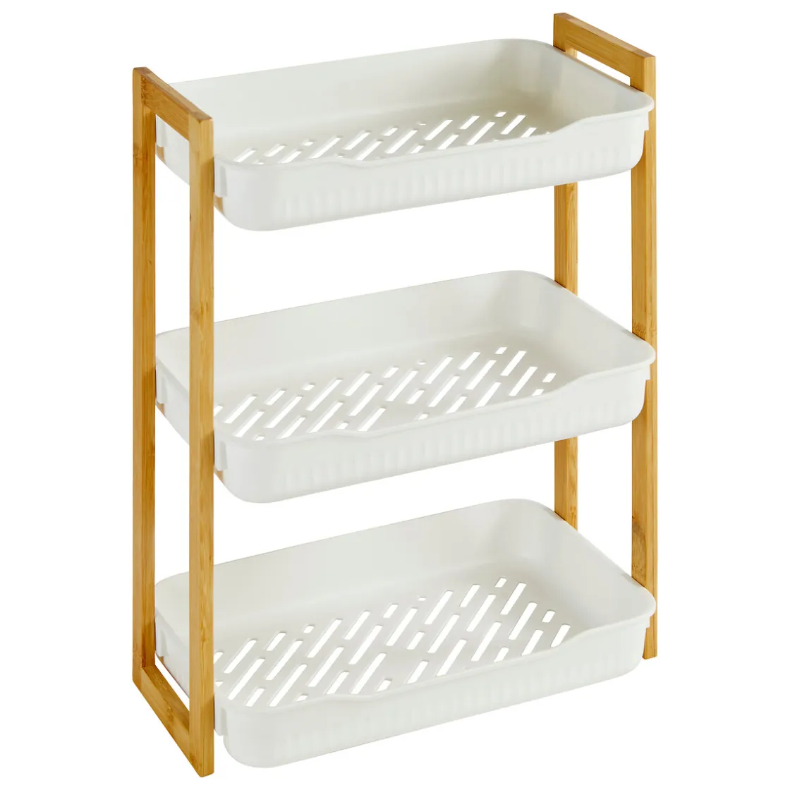 5five Muebles Con Lavabo Y Auxiliares>Estante de baño NATUREO 3 niveles de bambú