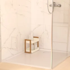 5five Muebles Con Lavabo Y Auxiliares>Estante de baño NATUREO 3 niveles de bambú