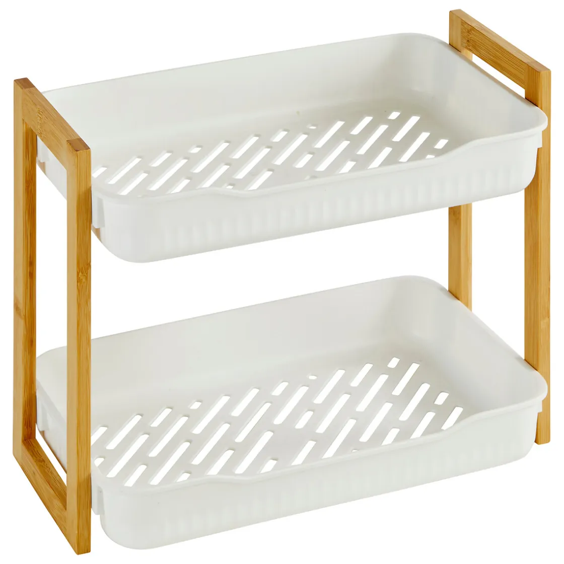 5five Muebles Con Lavabo Y Auxiliares>Estante de baño NATURÉO con 2 niveles bambú