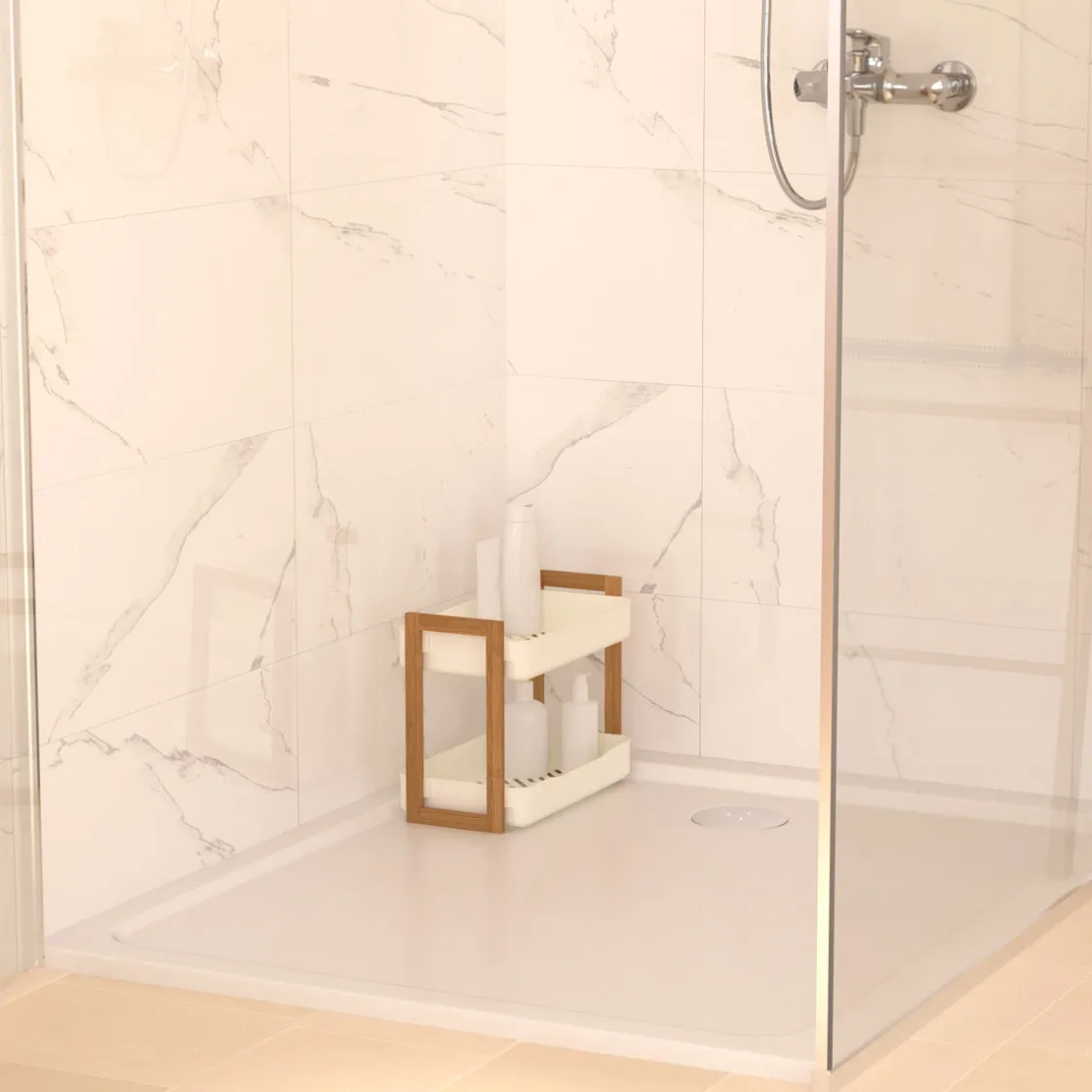 5five Muebles Con Lavabo Y Auxiliares>Estante de baño NATURÉO con 2 niveles bambú