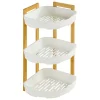 5five Muebles Con Lavabo Y Auxiliares>Estante esquinero NATUREO de baño 3 niveles bambú