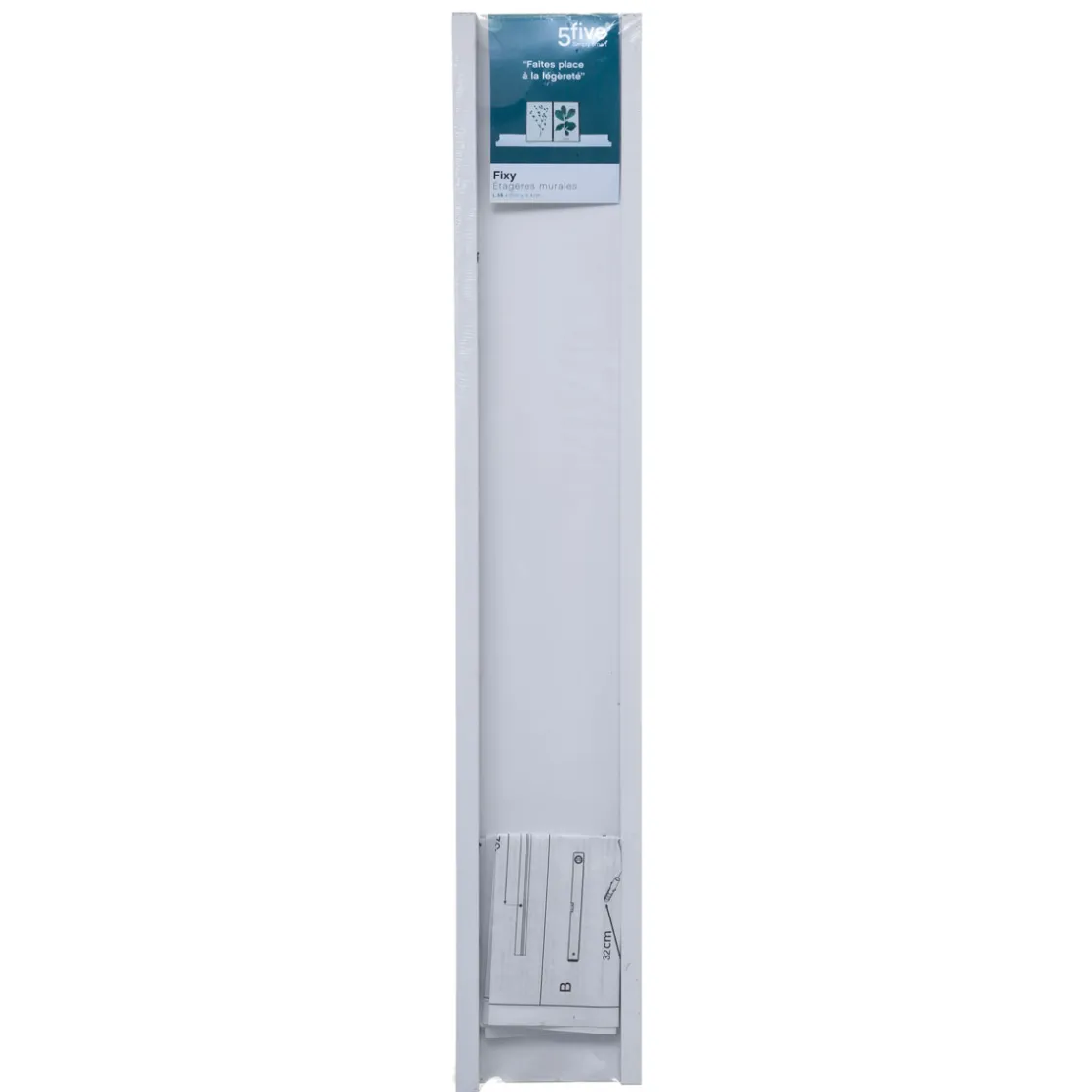 Armarios, Estantes Y Estanterías.>Estante Flotante Kit Deco Fixy Blanco De MDF 58cm